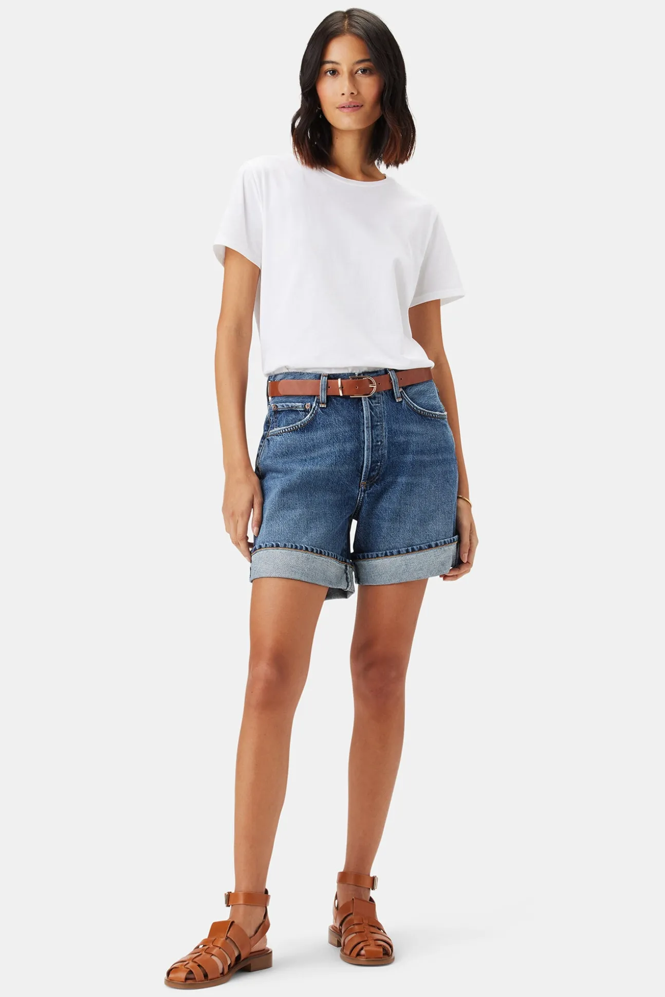 AGOLDE Dame Denim Short