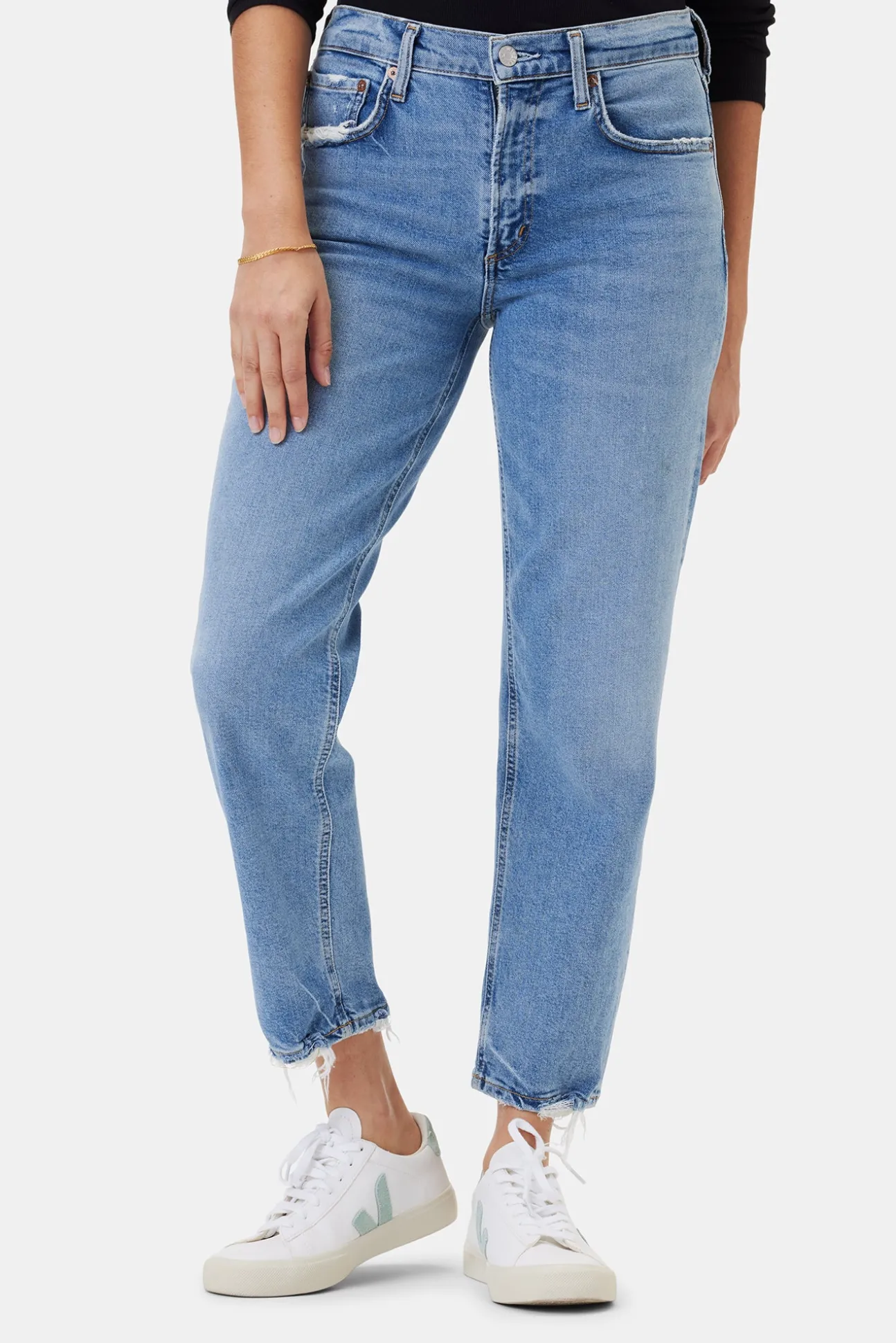AGOLDE Kye Mid Rise Straight Crop Jean