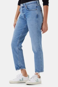 AGOLDE Kye Mid Rise Straight Crop Jean