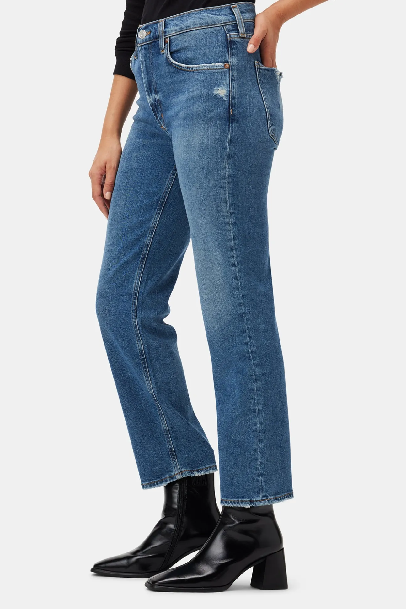 AGOLDE Kye Mid Rise Straight Crop
