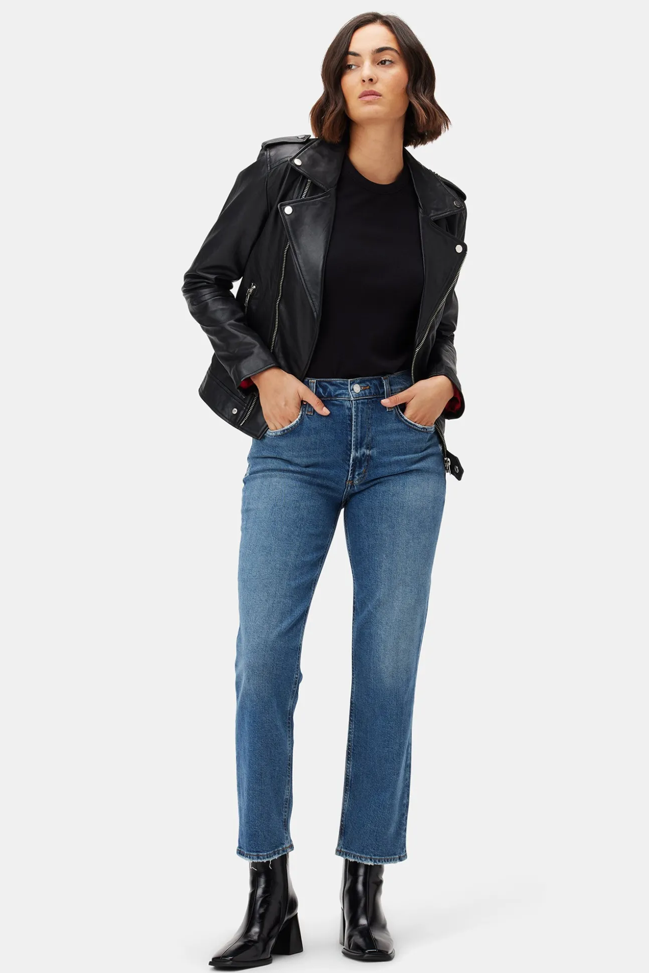 AGOLDE Kye Mid Rise Straight Crop