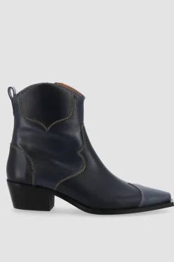 Alohas Buffalo Blues Leather Ankle Boots