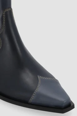 Alohas Buffalo Blues Leather Ankle Boots