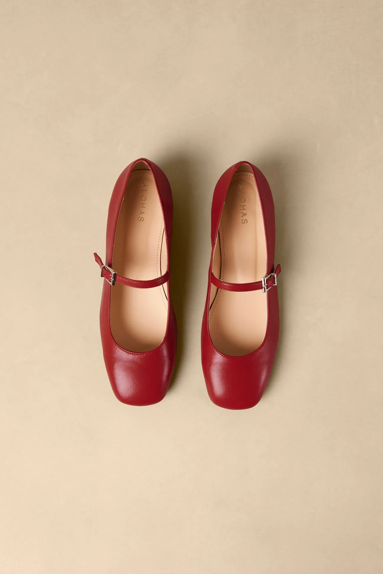 Alohas Por Do Sol Leather Ballet Flats