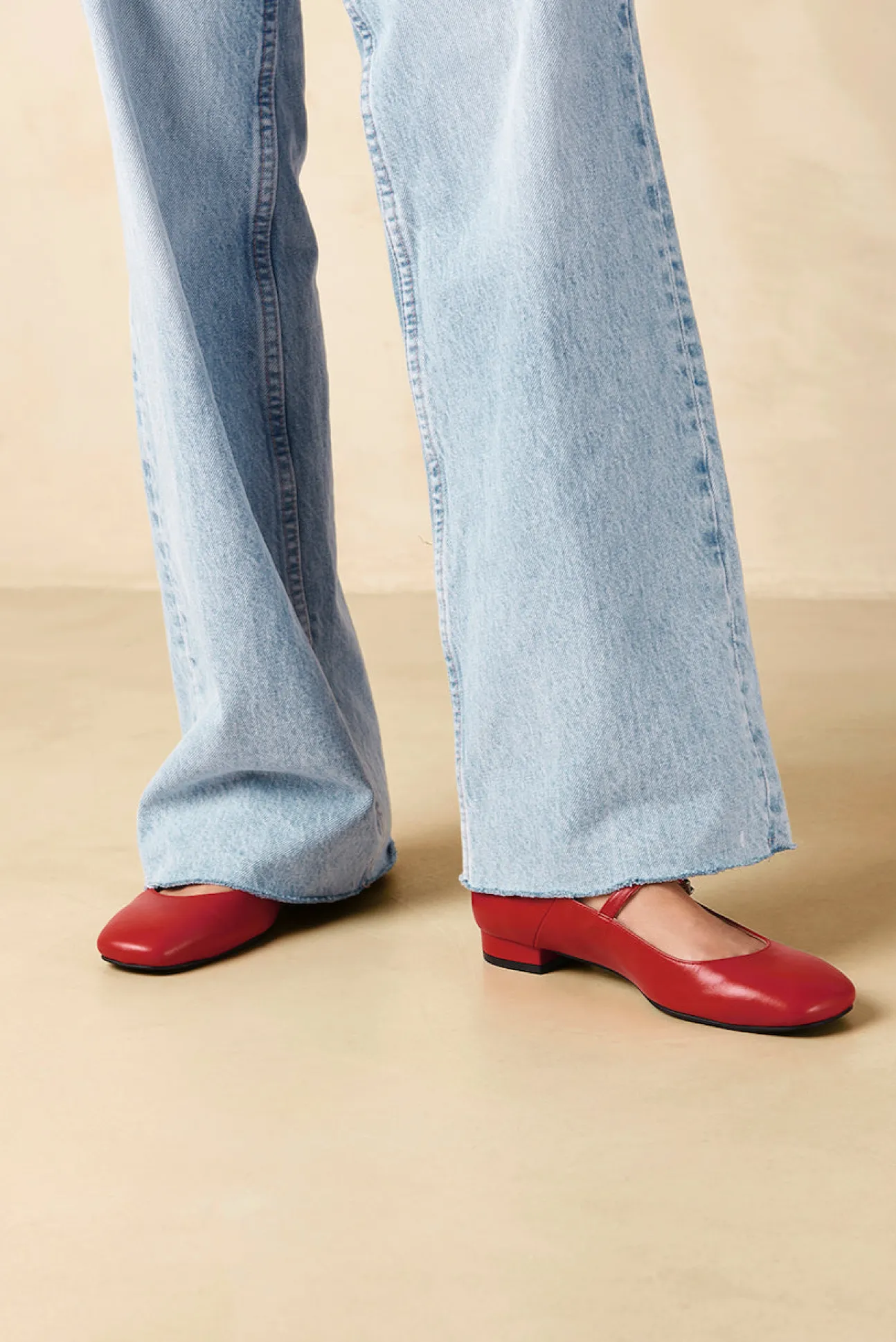 Alohas Por Do Sol Leather Ballet Flats