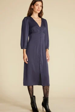 Aurelie Stretch Silk Bustier Dress