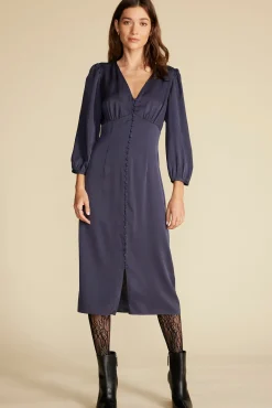 Aurelie Stretch Silk Bustier Dress