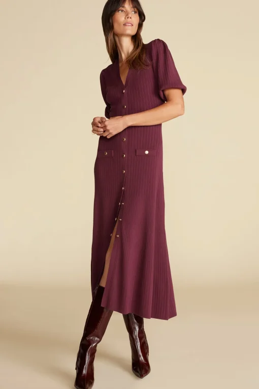 Benoite Knit Shirt Dress