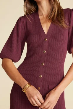 Benoite Knit Shirt Dress