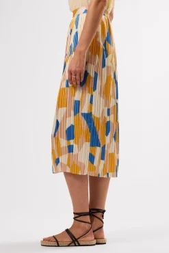 Blaze Pleated Recycled Sateen Skirt