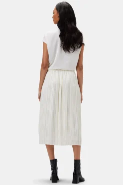 Blaze Pleated Recycled Sateen Skirt