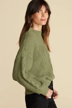 Cameryn Cable Knit Wool Sweater