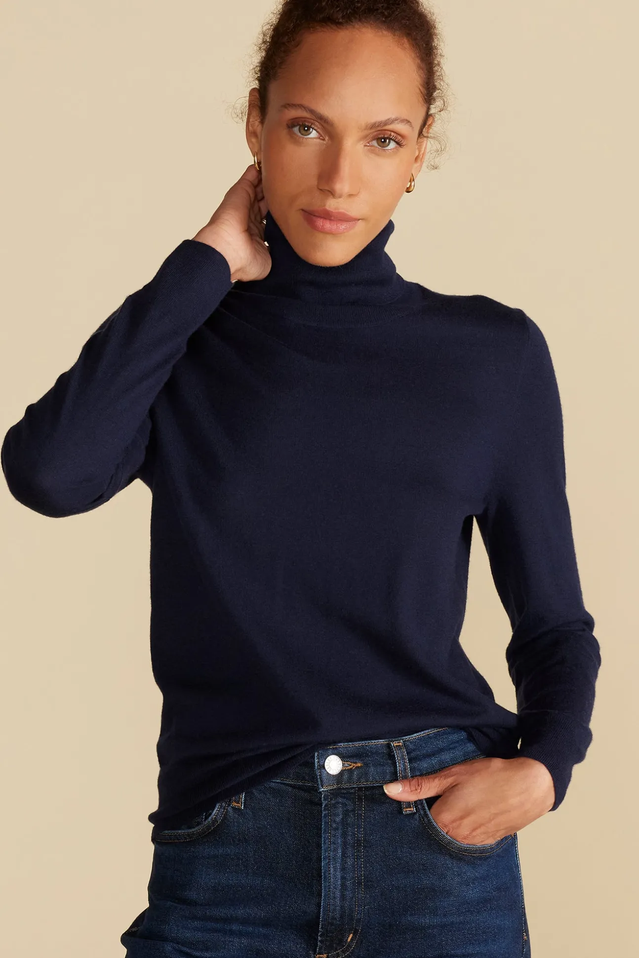 Carrie Turtleneck Cashmere Sweater