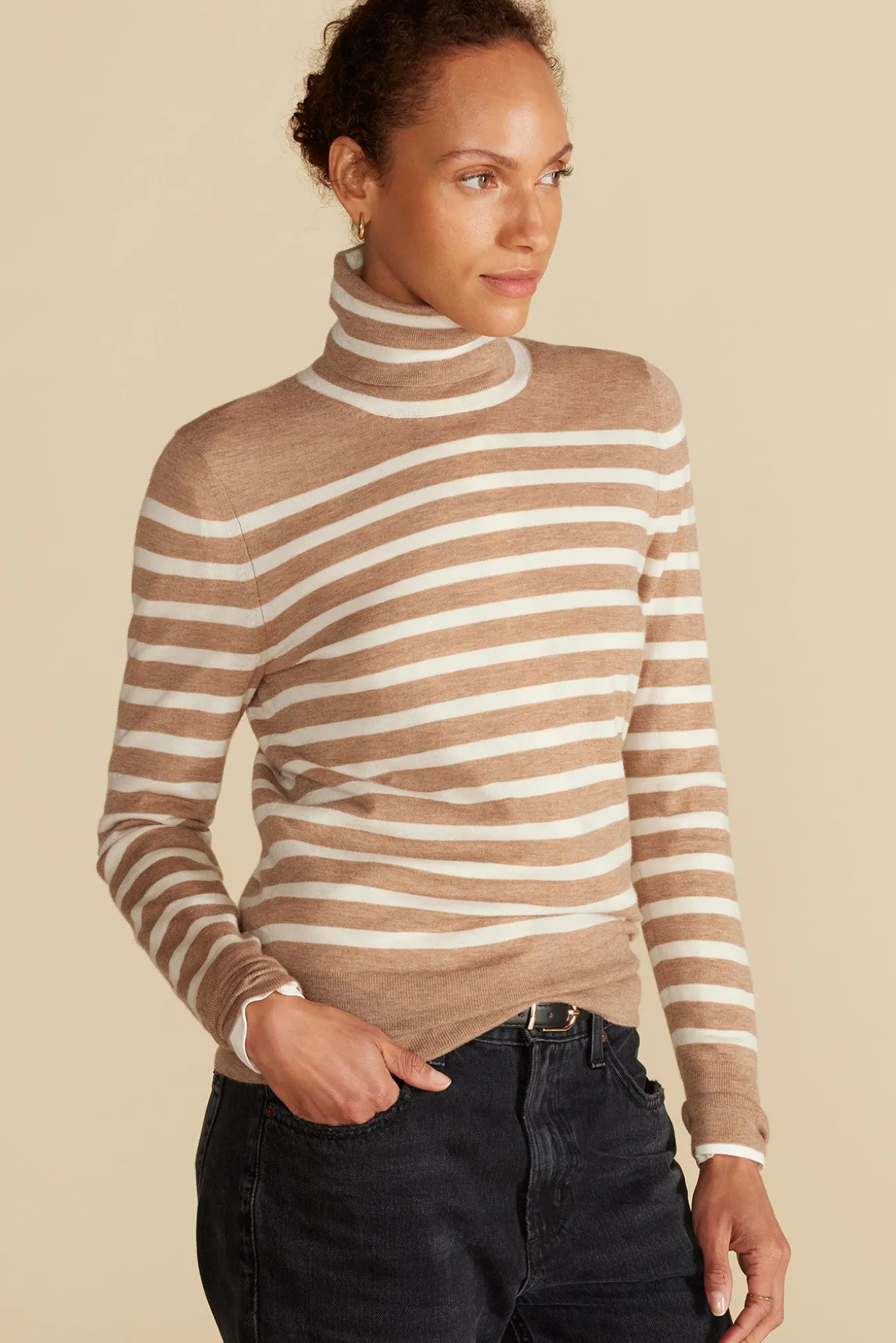 Carrie Turtleneck Cashmere Sweater