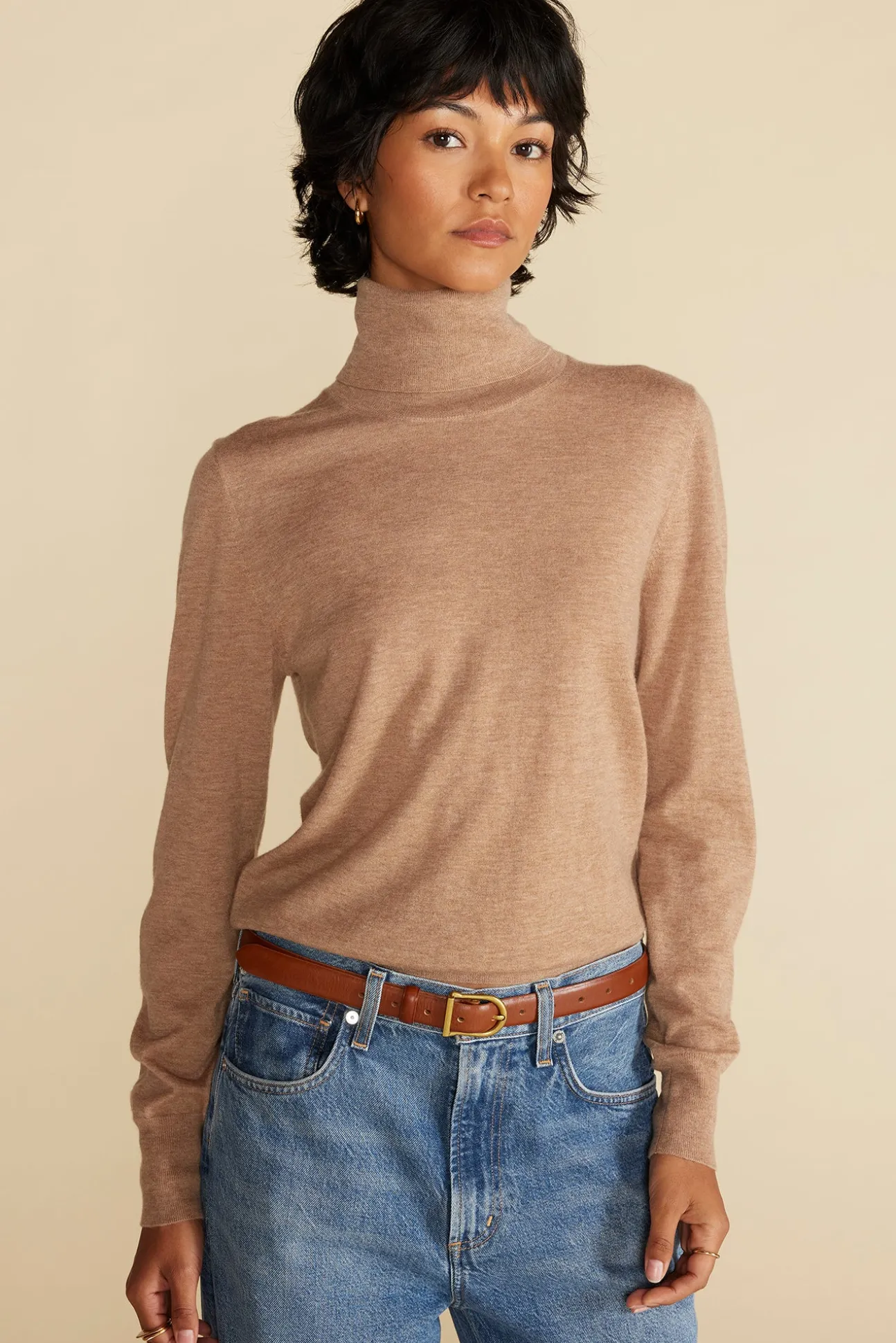 Carrie Turtleneck Cashmere Sweater