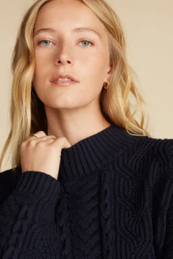 Celeste Cable Cotton Merino Sweater
