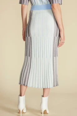 Cerise Knit Midi Skirt
