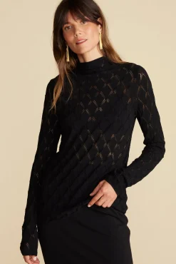 Chaney Diamond Pointelle Top