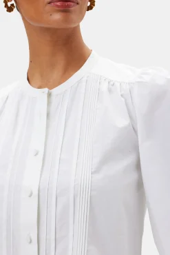 Charlotte Organic Cotton Poplin Blouse