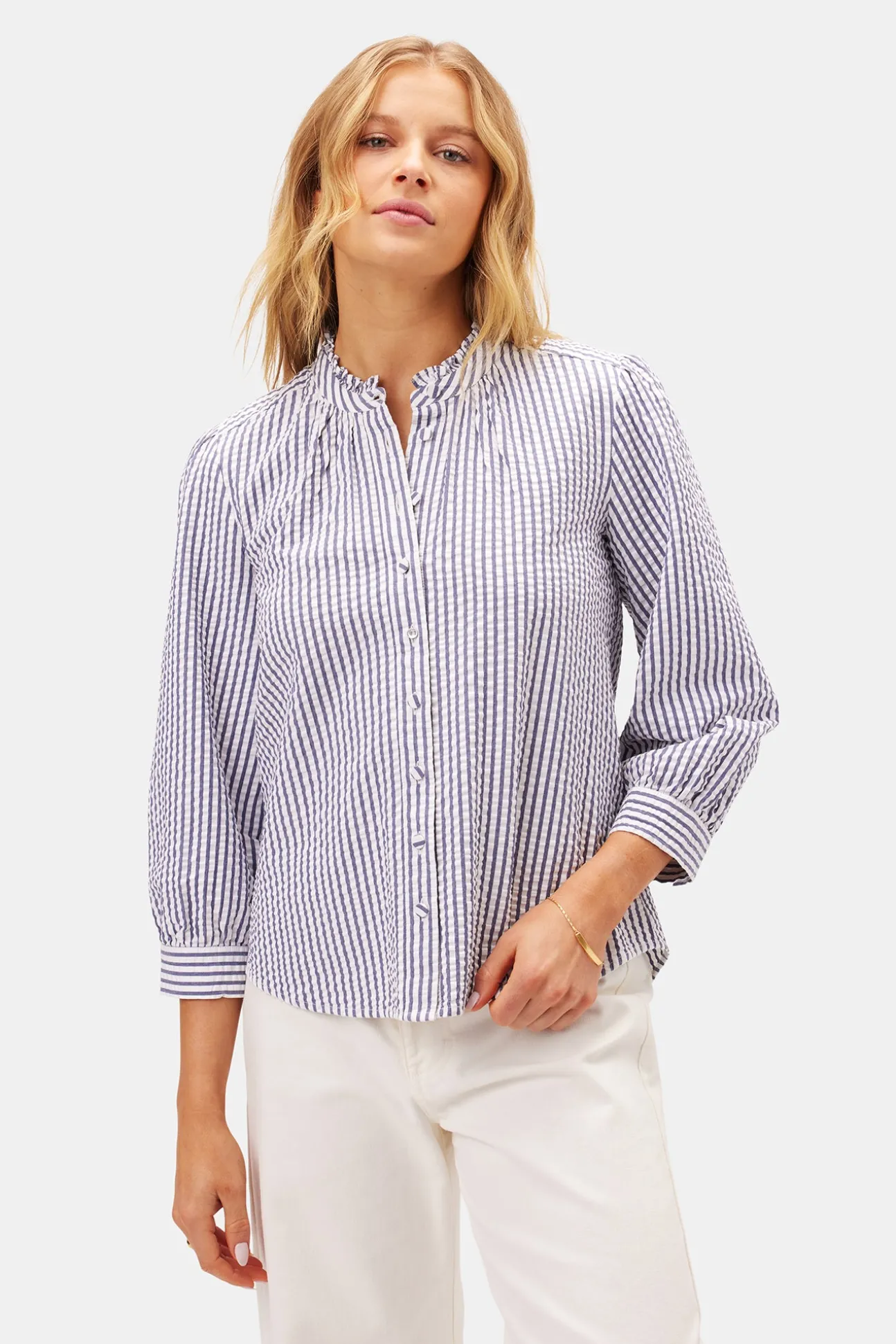 Charlotte Seersucker Blouse