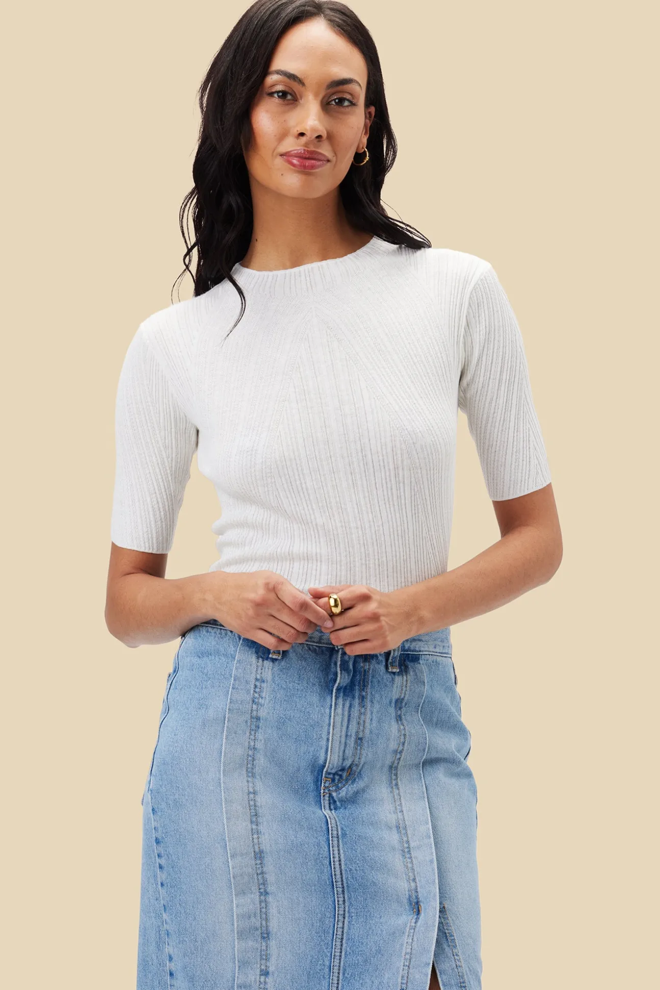 Claire Mock Neck Sweater
