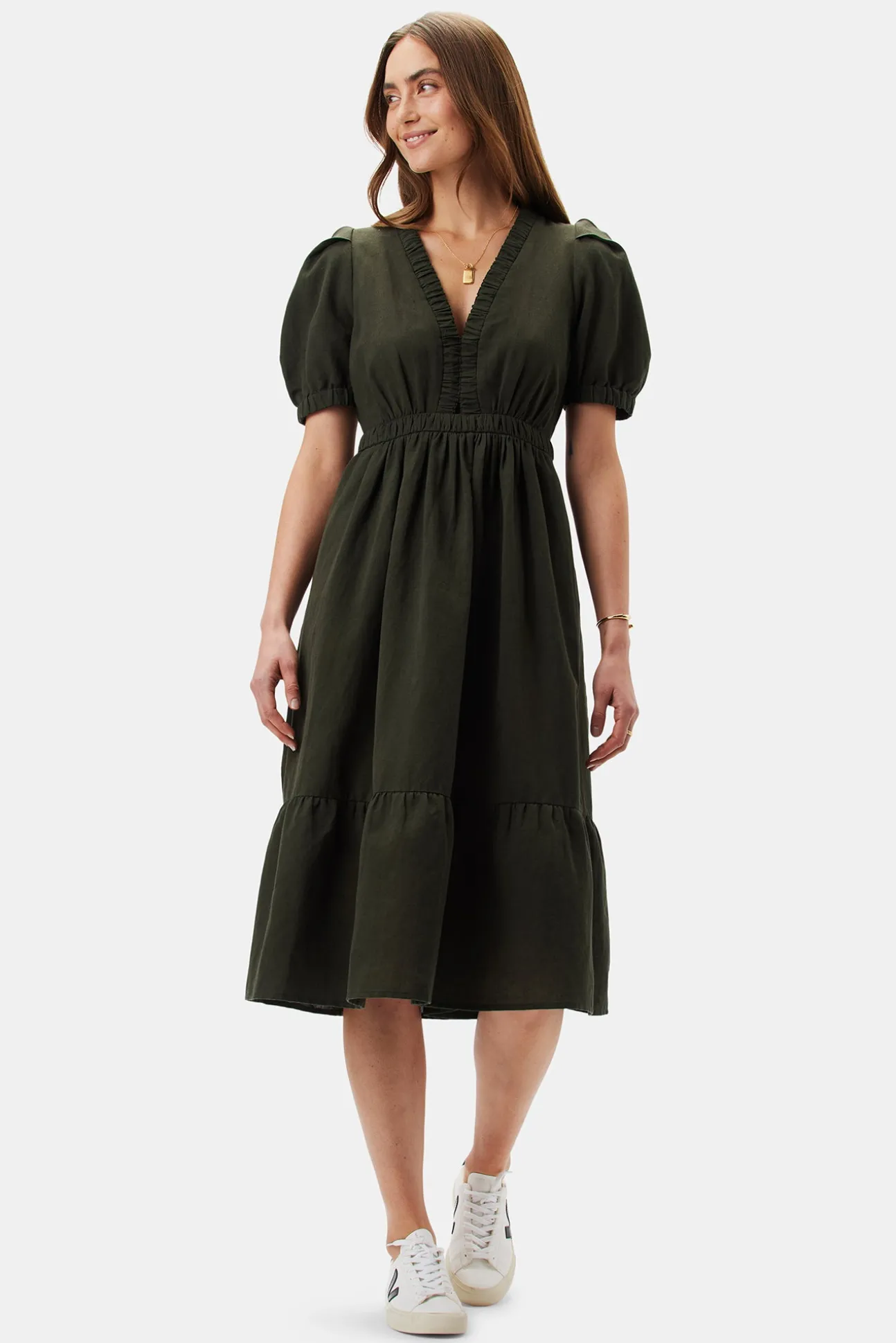 Danielle Cotton Linen Dress