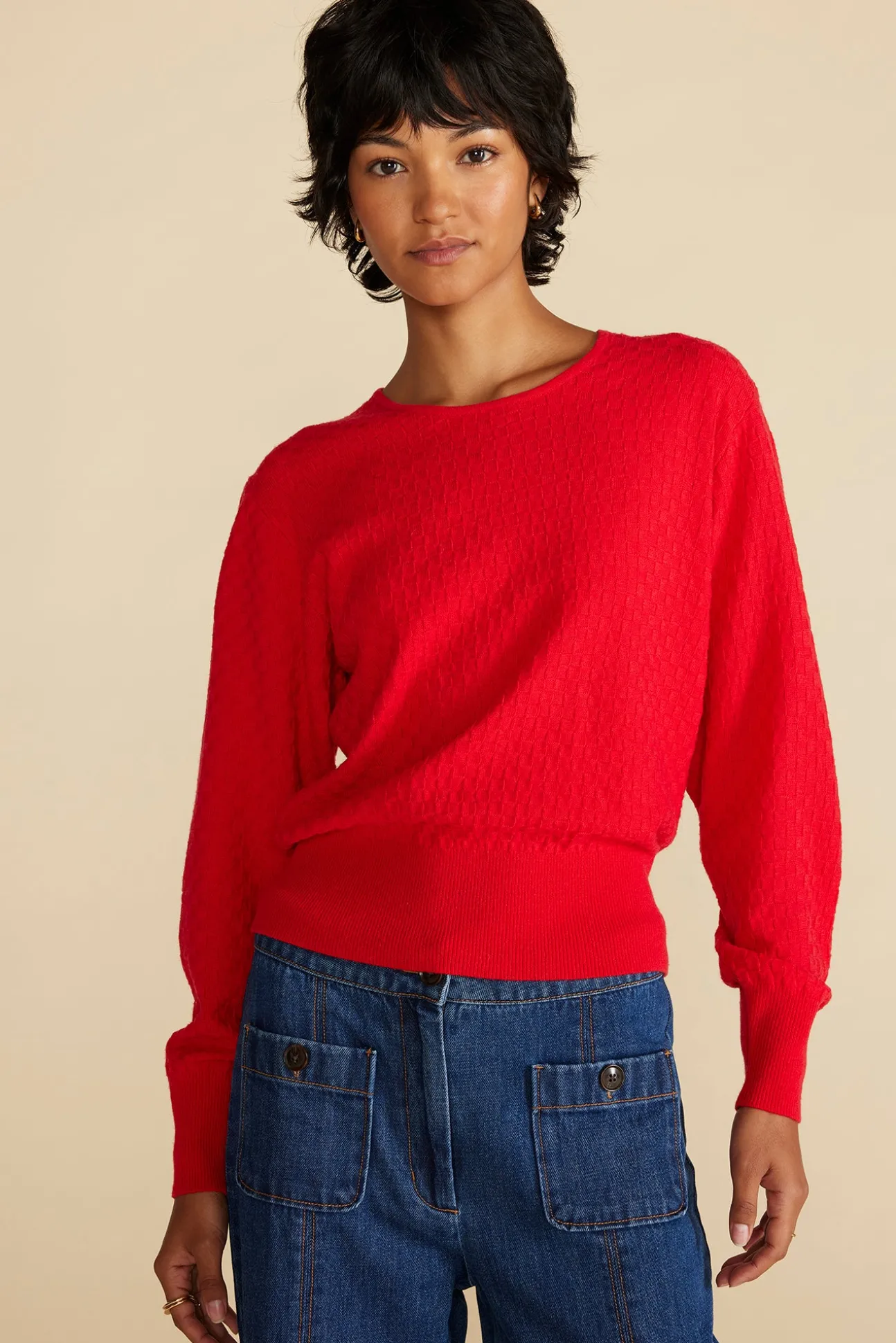 Daphne Novelty Stitch Sweater