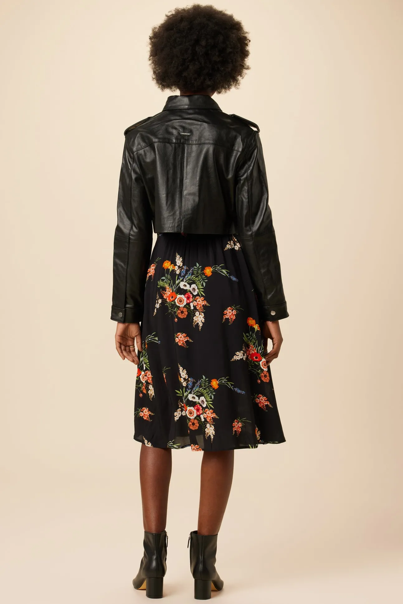 Deadwood Bella Cropped Leather Jacket