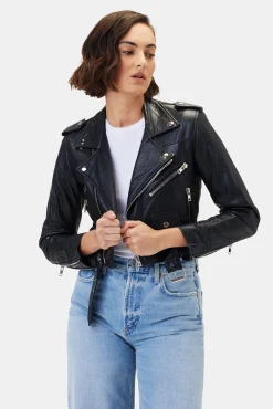 Deadwood Joan Leather Biker Jacket