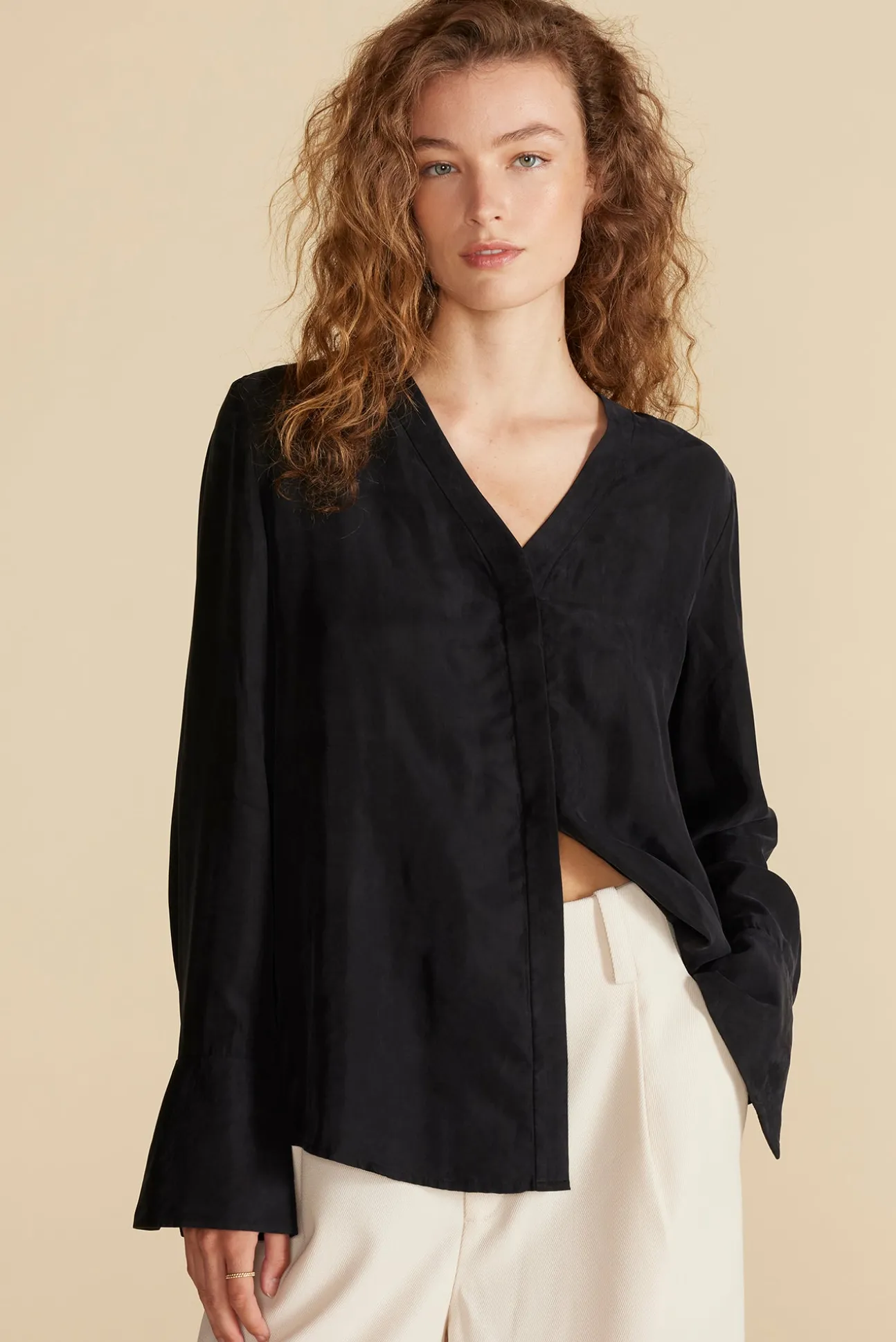 Dree Cupro V Neck Blouse
