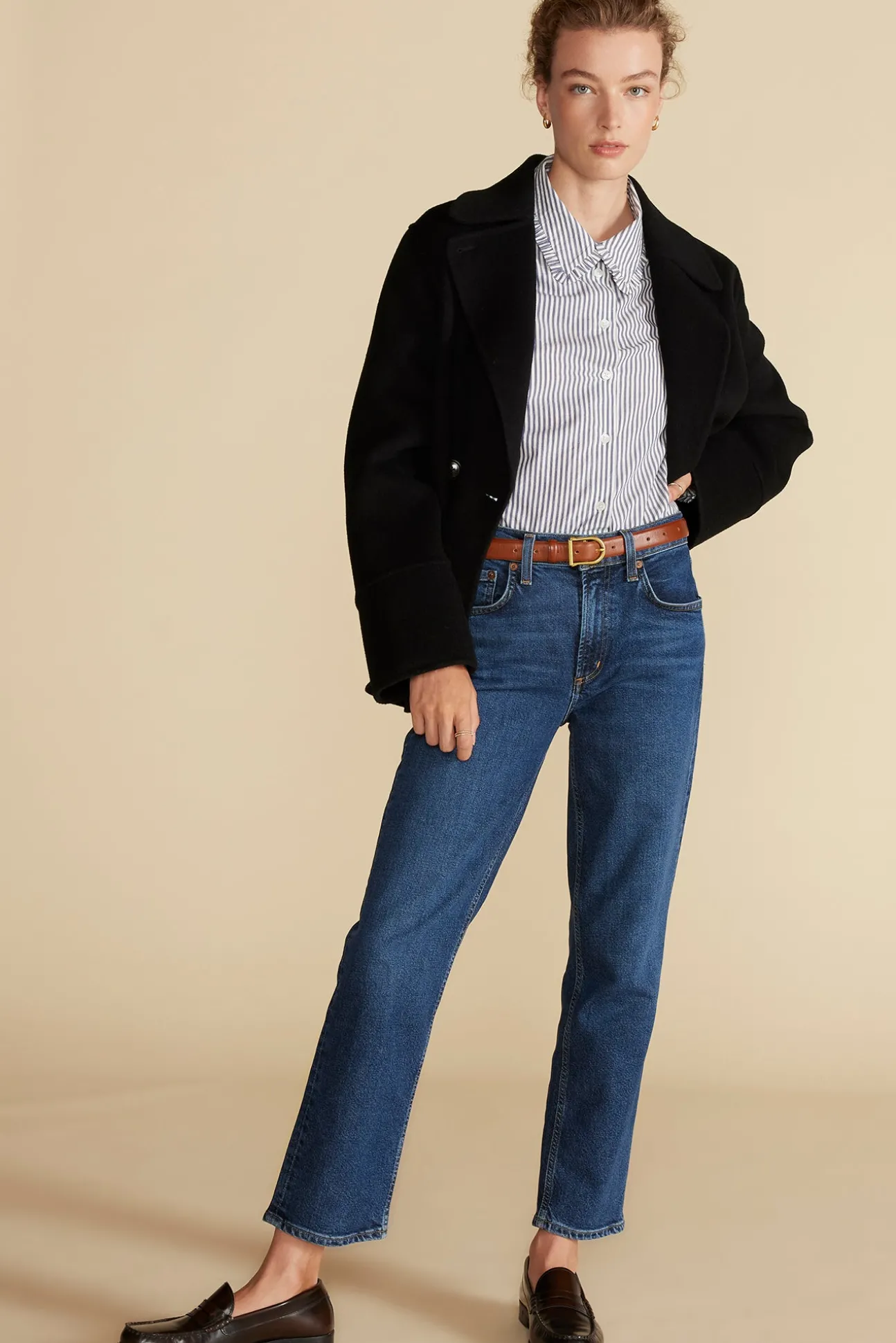 Edelie Ruffled Poplin Shirt