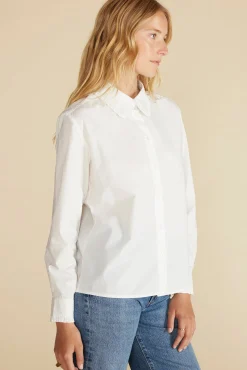 Edelie Ruffled Poplin Shirt