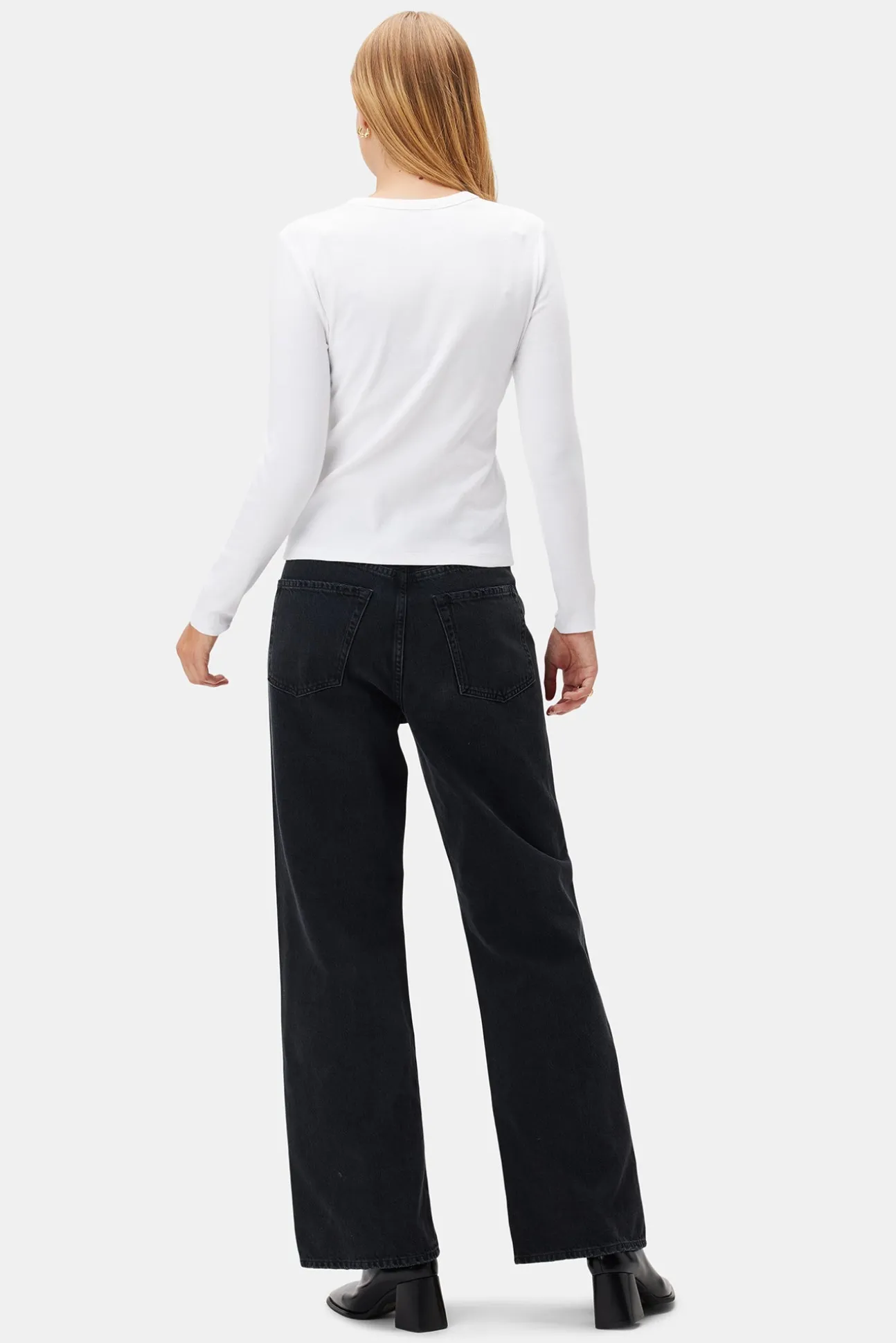 Eleanor Long Sleeve Baby Rib Tee