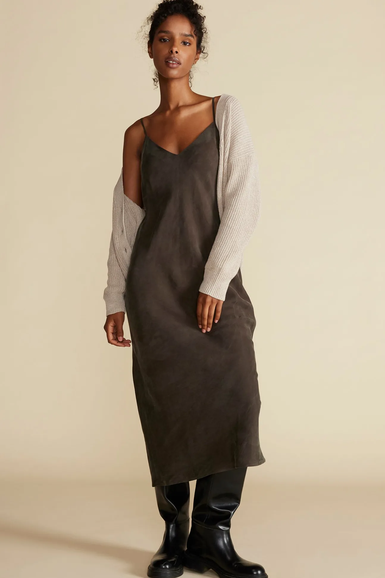 Eloise Cupro Slip Dress