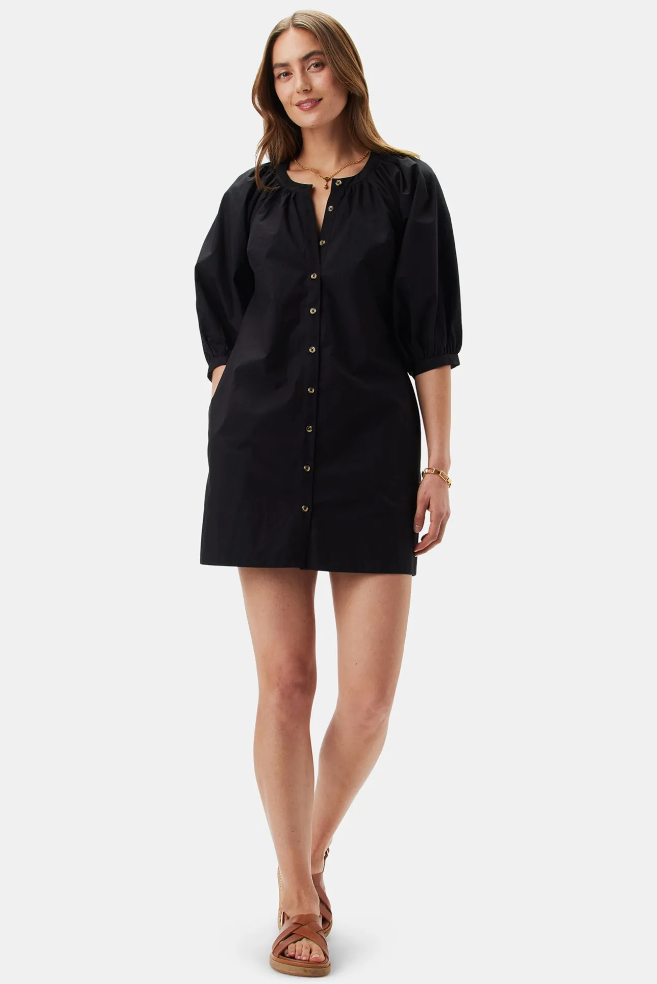 Esther Organic Cotton Poplin Dress