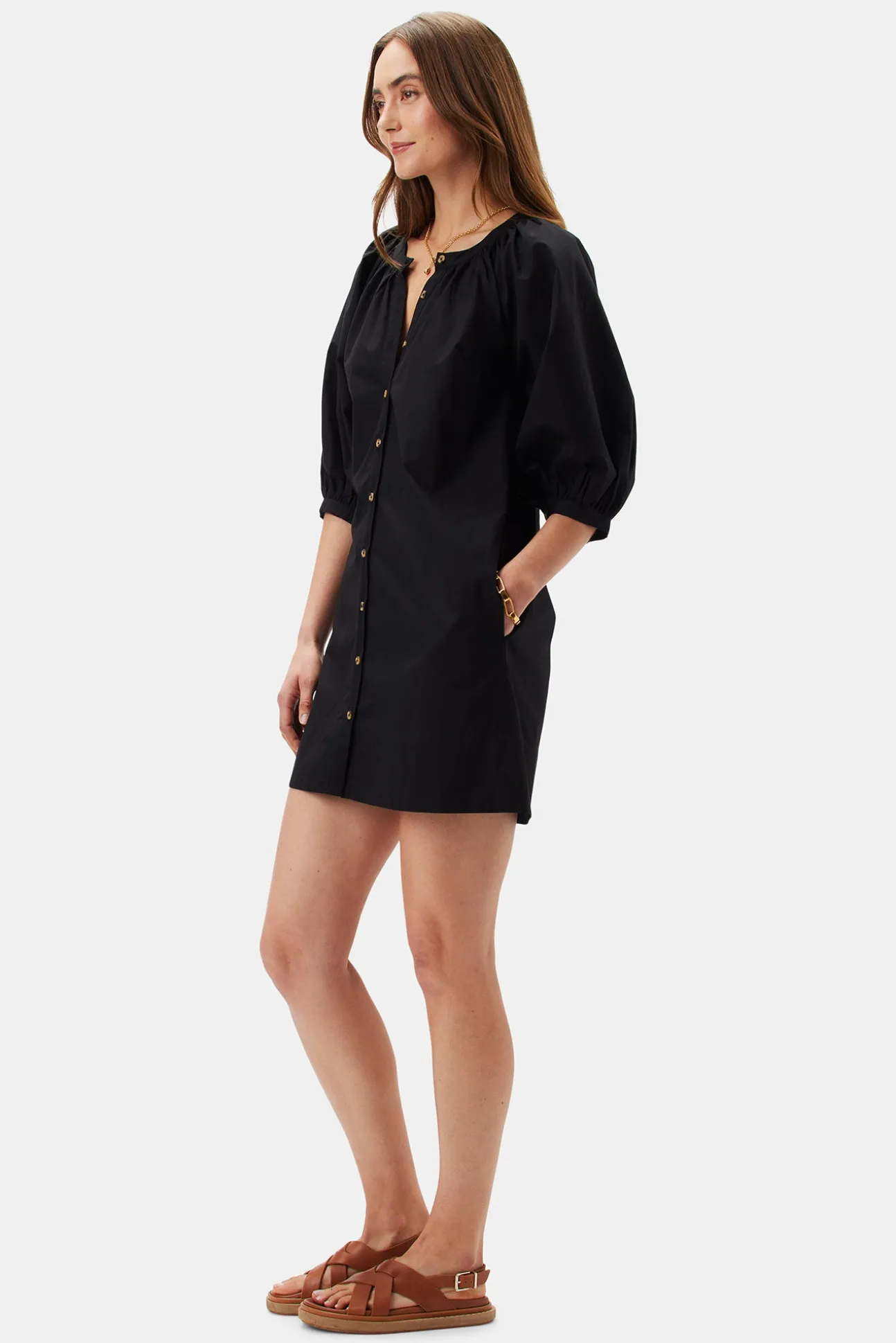Esther Organic Cotton Poplin Dress
