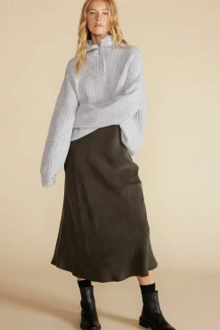 Eve Cupro Slip Skirt