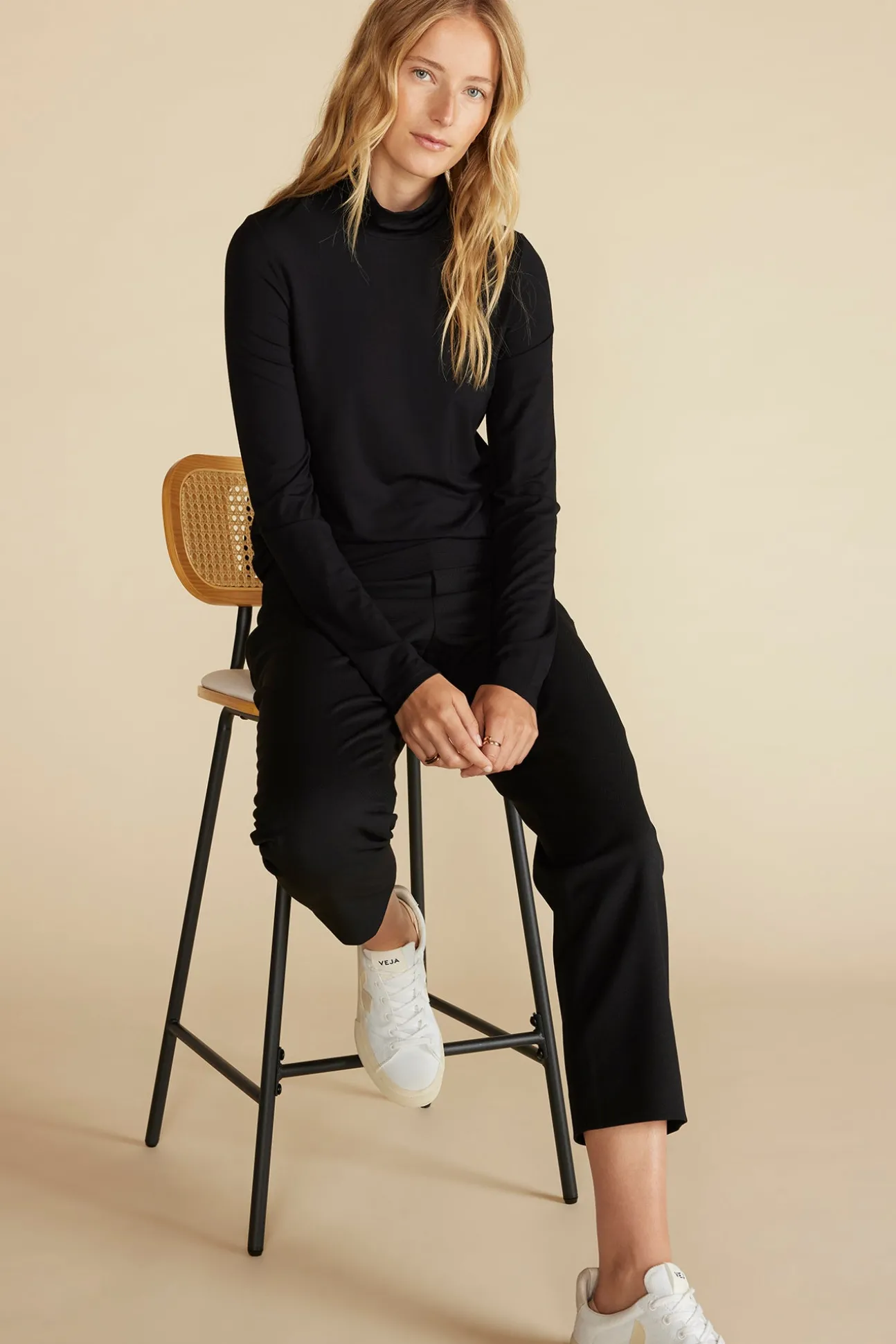 Flannery Bamboo Knit Turtleneck