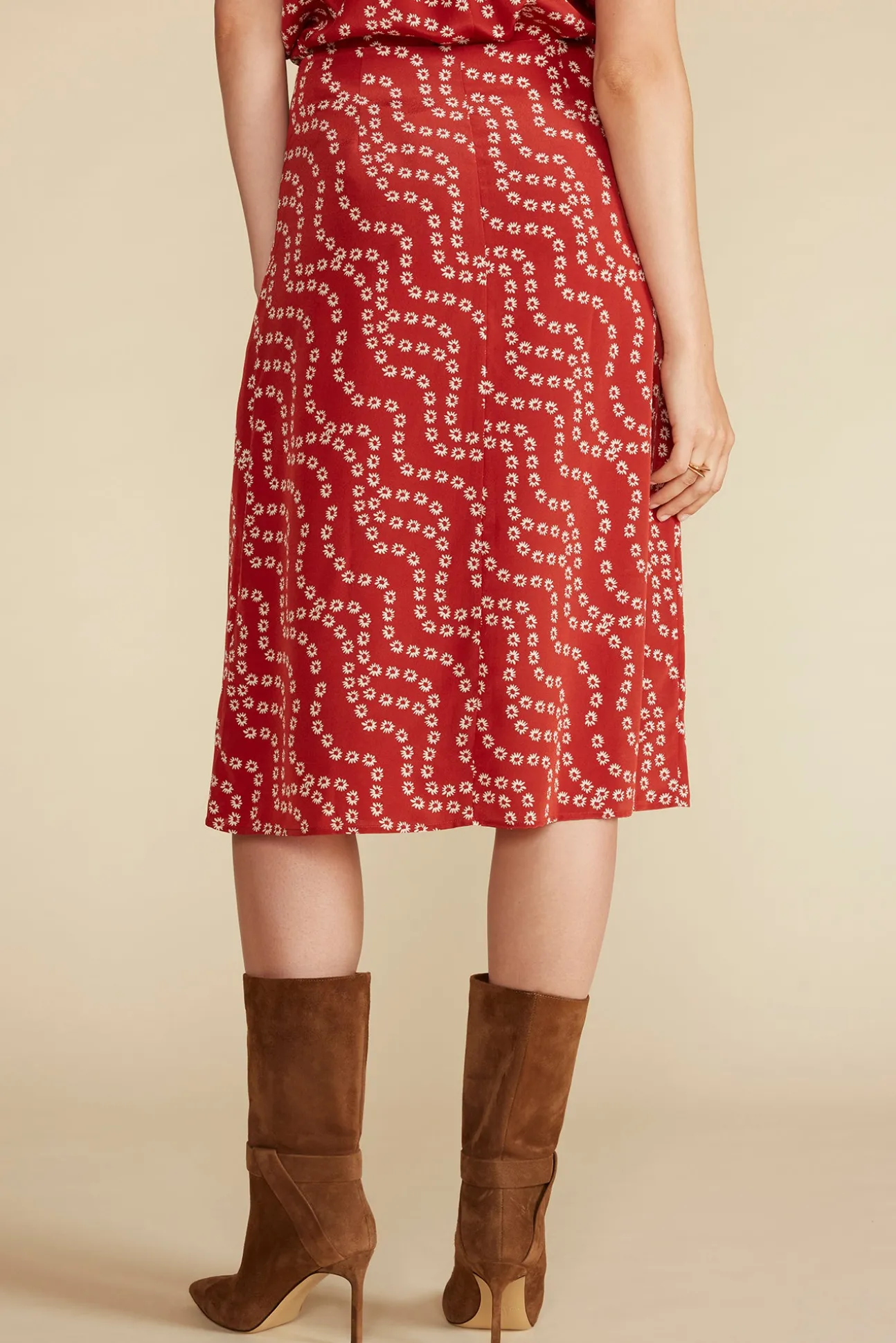 Gabrielle Washable Silk Wrap Skirt