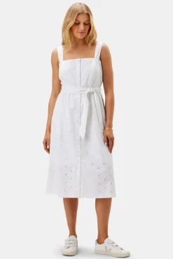 Irene Organic Cotton Eyelet Dress