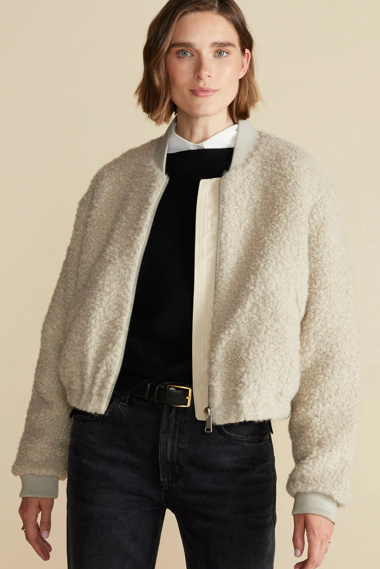 Jarrel Sherpa Bomber Jacket