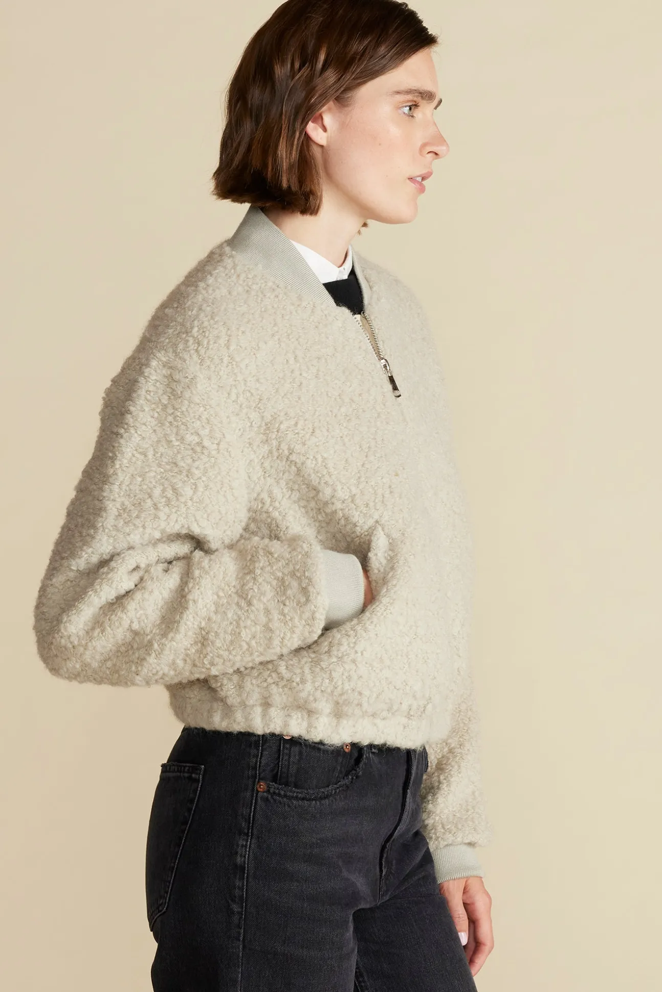 Jarrel Sherpa Bomber Jacket