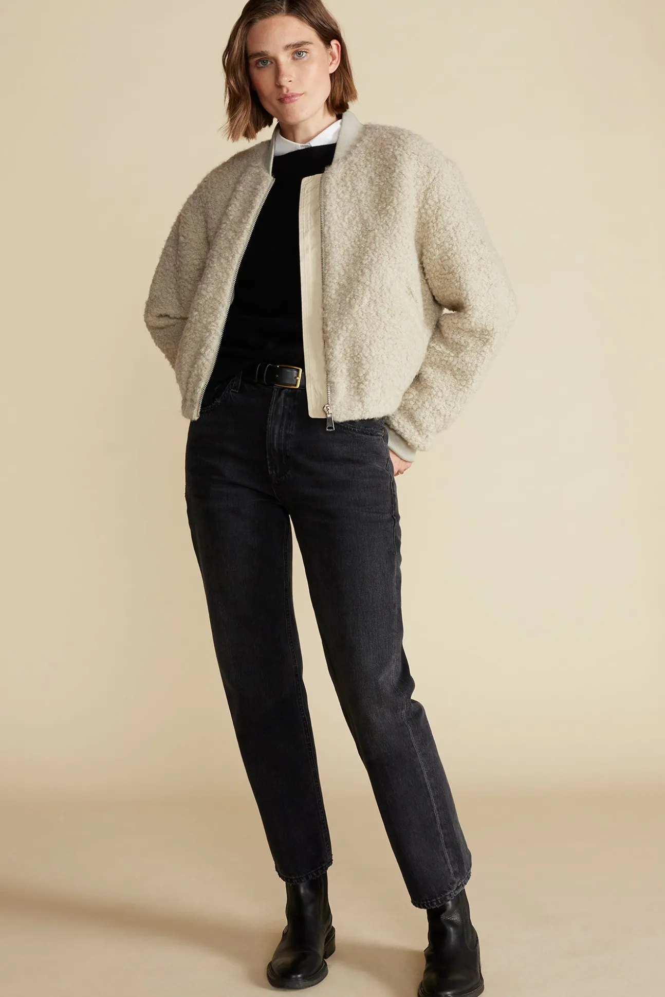 Jarrel Sherpa Bomber Jacket