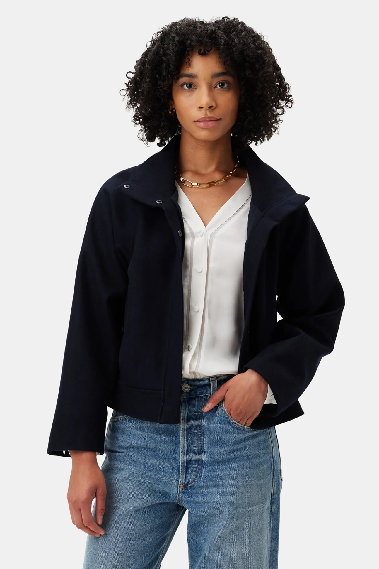 Joelle Wool Twill Jacket