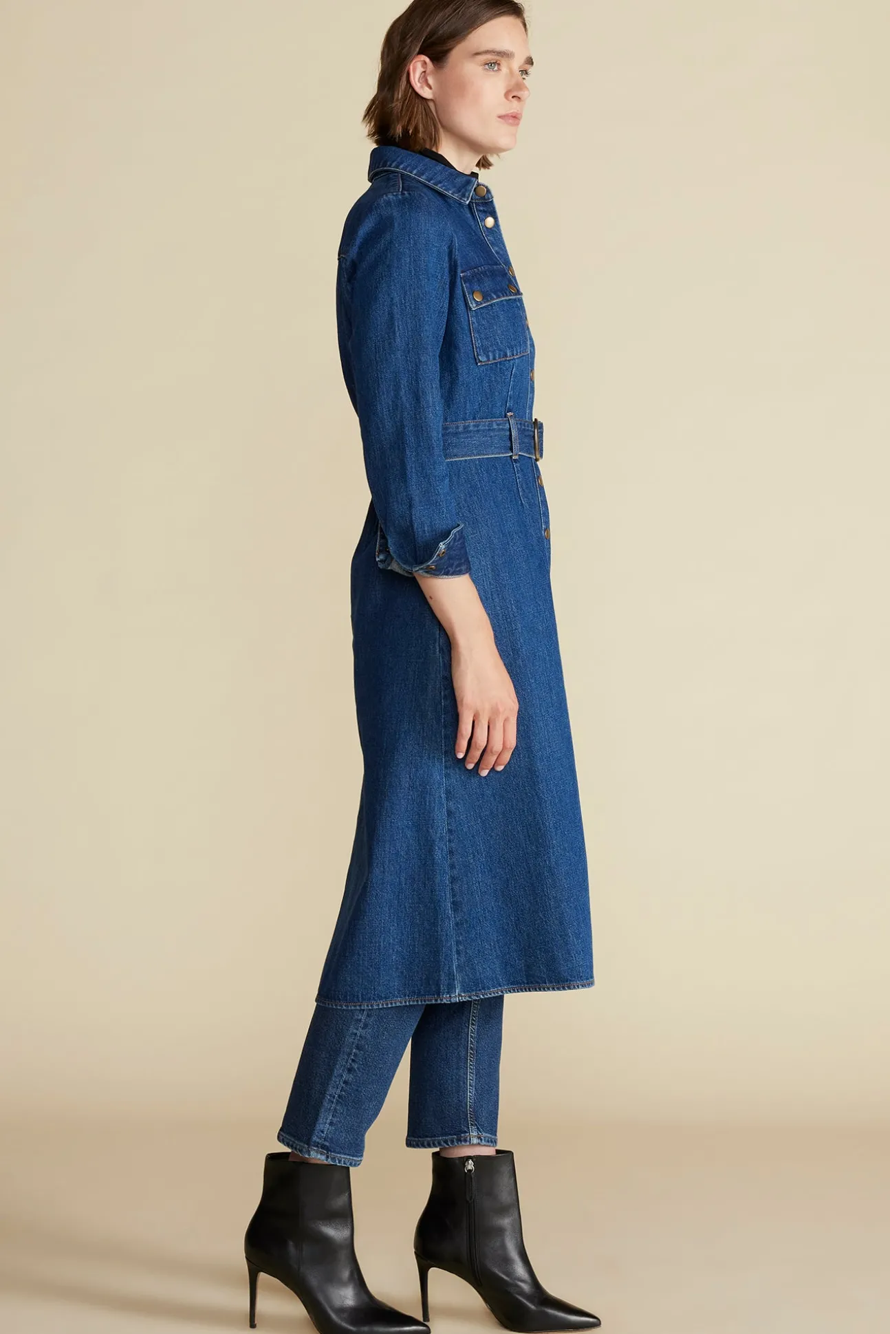 Joyce Denim Shirt Dress