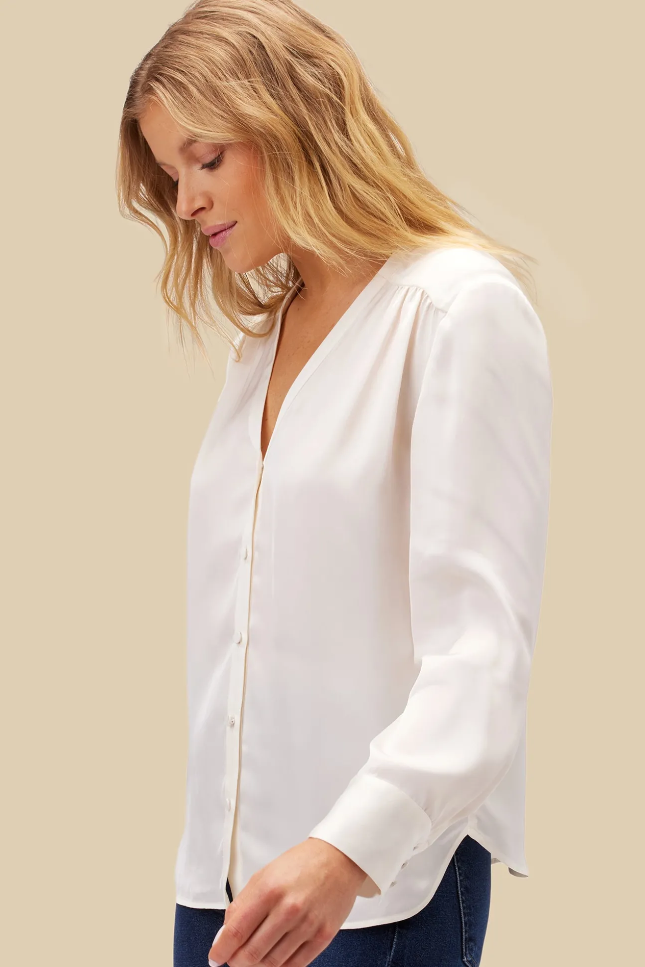 Kali Button Front Blouse