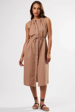 Kylen Cotton Linen Shirt Dress