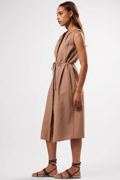 Kylen Cotton Linen Shirt Dress