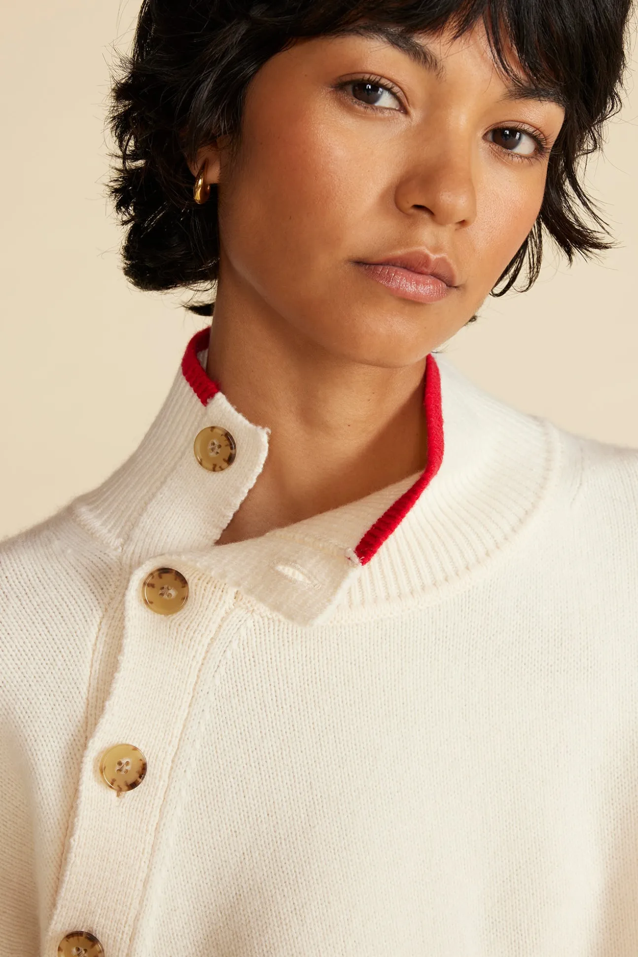 Leonie Stripe Turtleneck Sweater