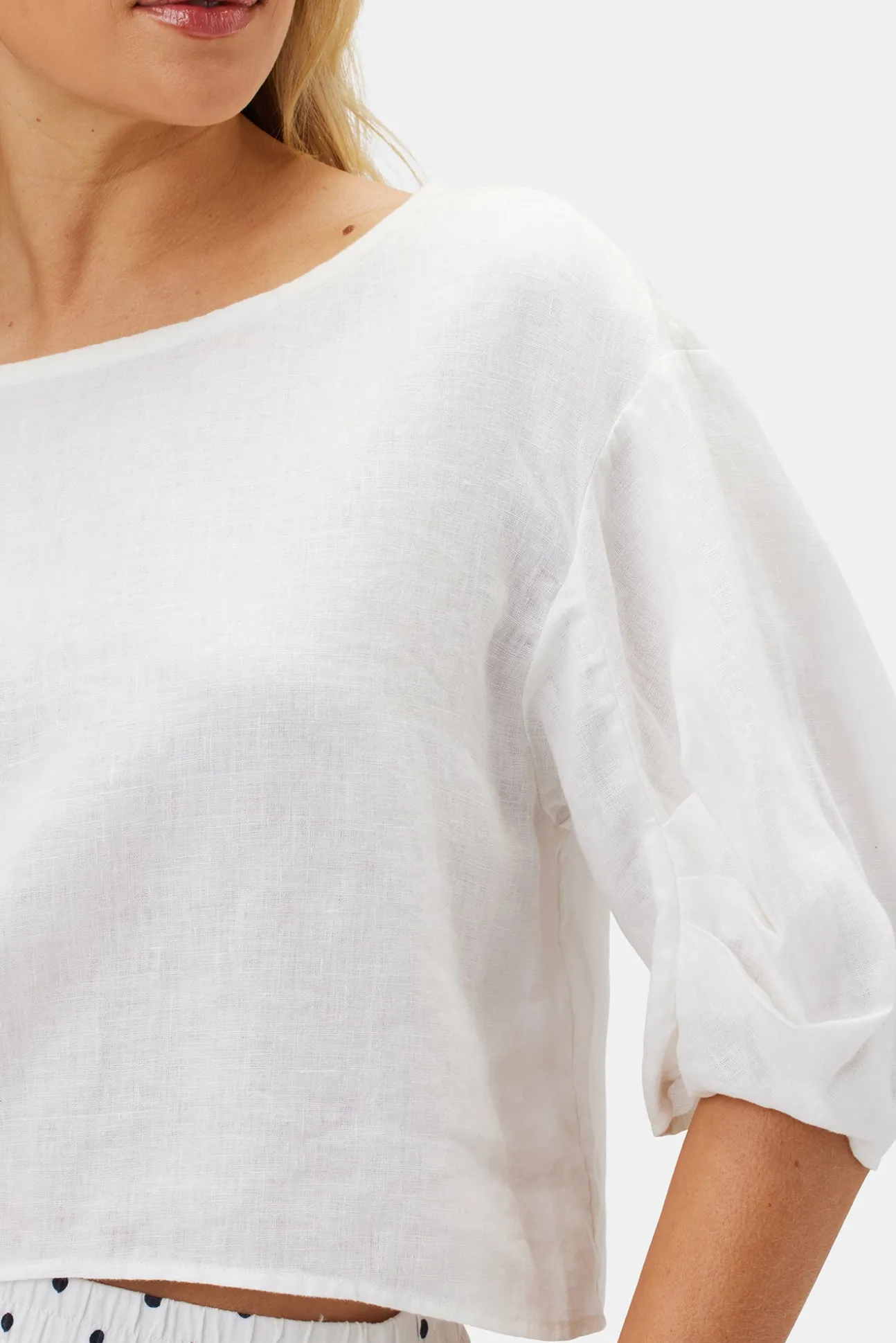 Lilly Pilly Leia Organic Linen Top